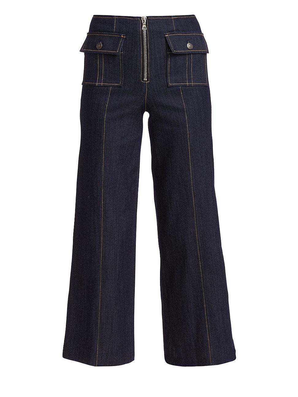 Cinq a Sept Cropped Azure Jeans in Indigo Product Image