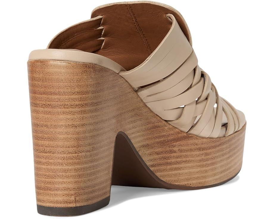 Adorned Raffia Platform Slide Product Image