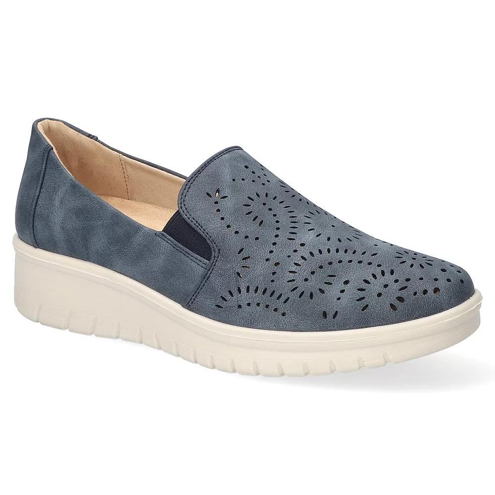 Ying by Easy Street Women's Comfort Flats, Size: 8.5 Wide, Blue Product Image