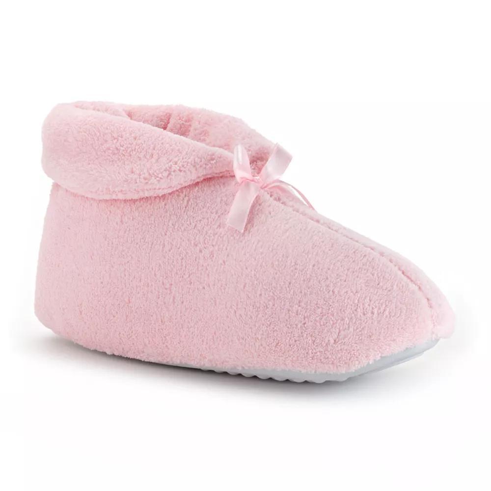 MUK LUKS Women's Bootie Slippers, Size: Small, Black Product Image