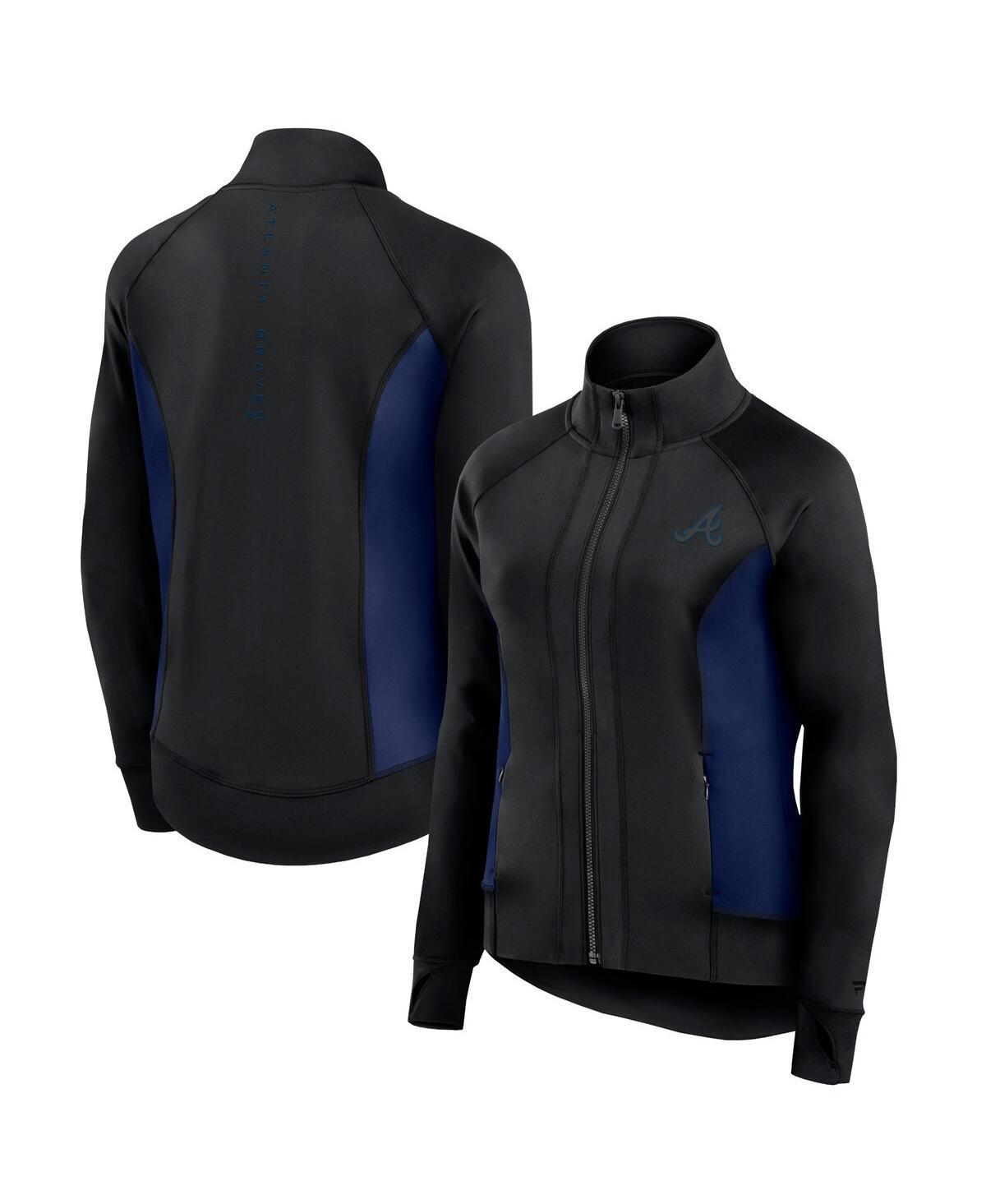 Womens Fanatics Signature Golden State Warriors Studio Fitted Full-Zip Gym Track Jacket Product Image