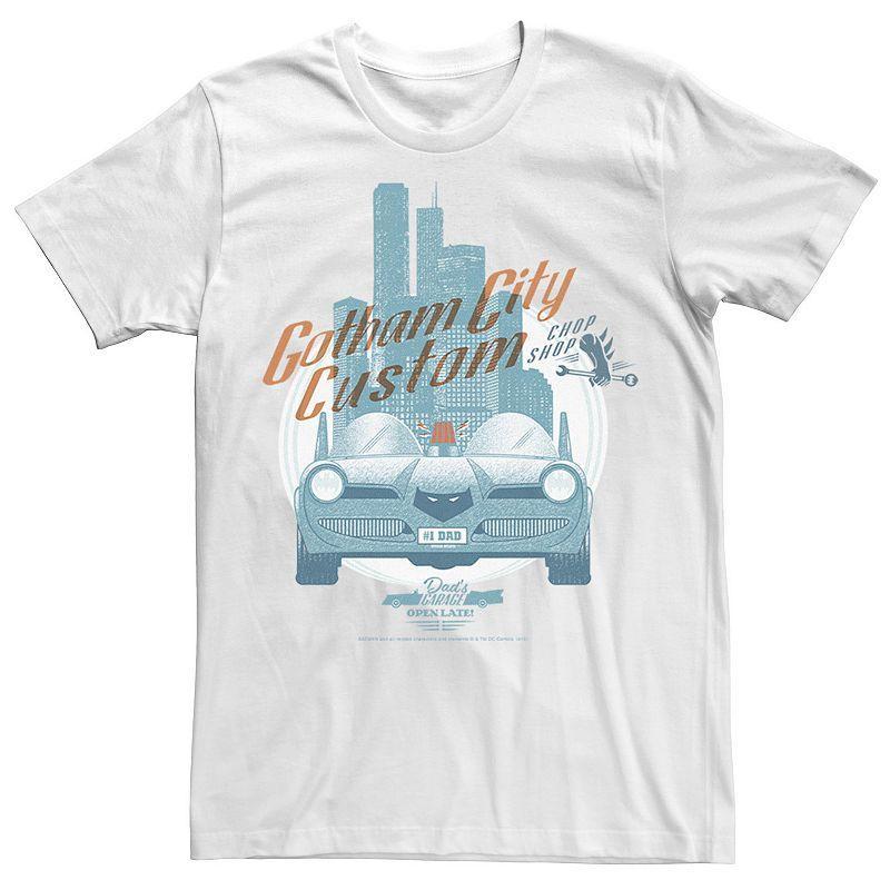 Men's DC Comics Gotham City Customs Shop Poster Tee, Size: XXL, Black Product Image