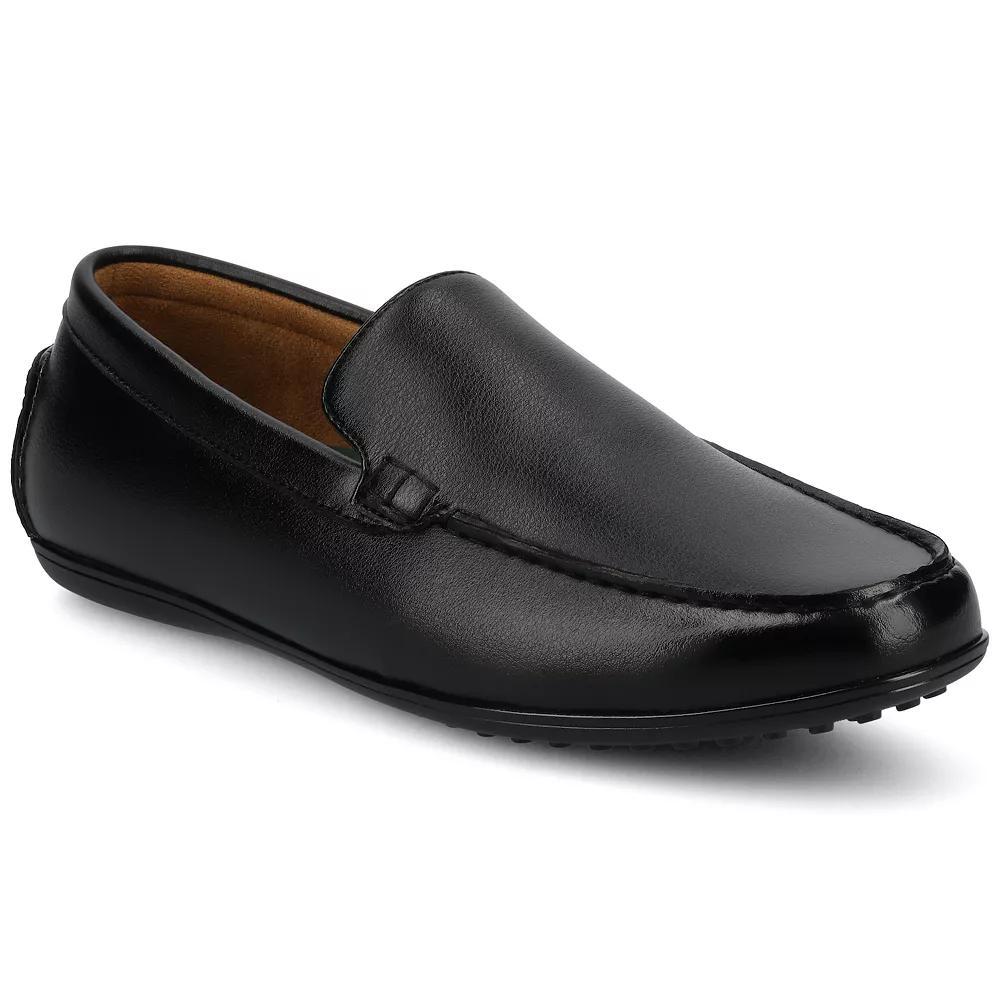 VANCE Sergio Comfort Slip-on Flexible Venetian Men's Driving Loafers, Size: 8, Black Product Image