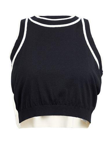 MAX MARA Woman Top Black Size L Cotton, Polyester Product Image