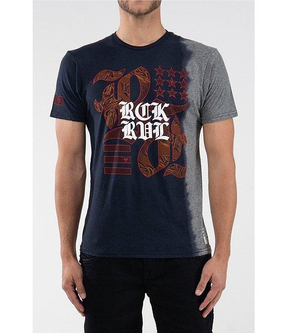Rock Revival Side Dip-Dyed Short-Sleeve T-Shirt Product Image