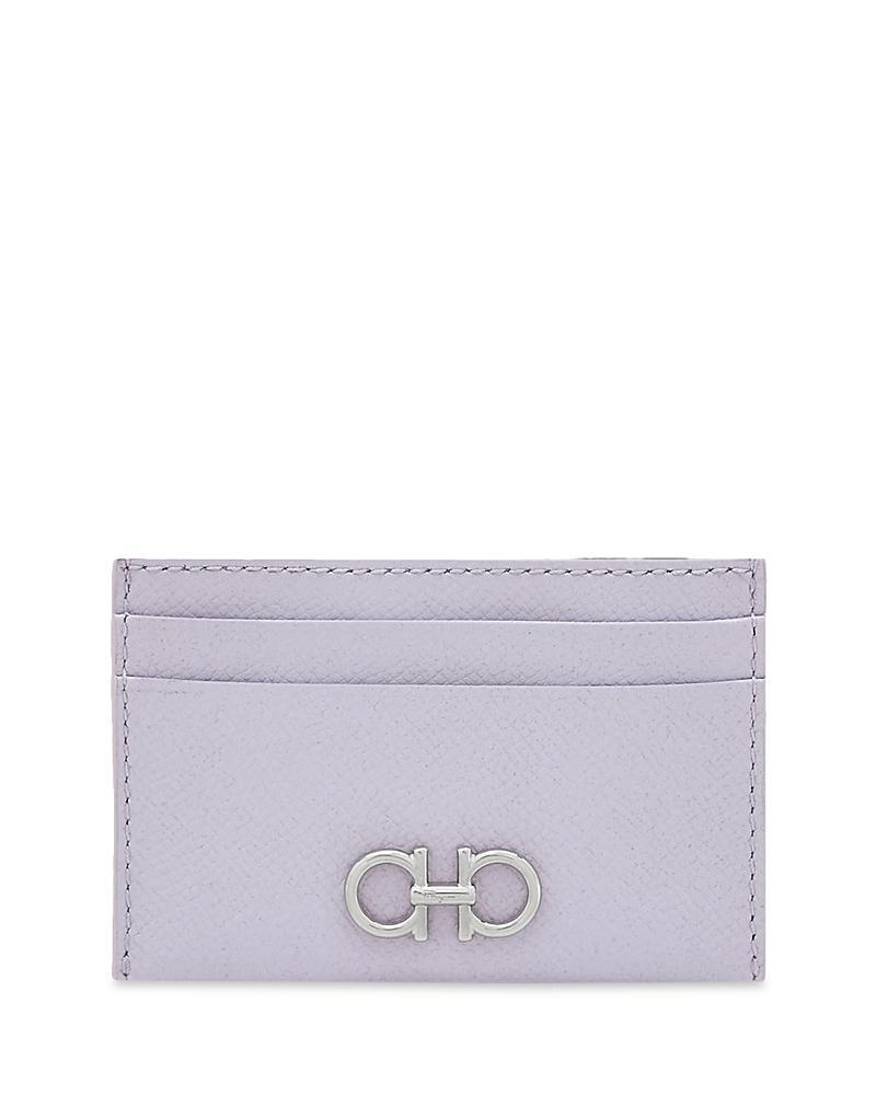 Salvatore Ferragamo Gancini Leather Card Case Product Image