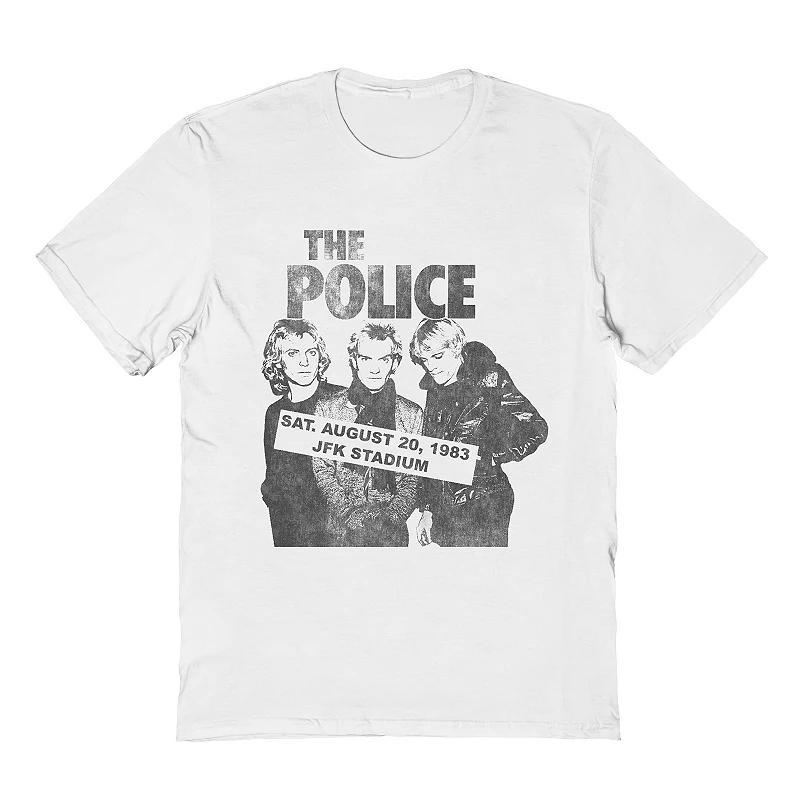 Men's The Police Tee, Size: Large, White Product Image