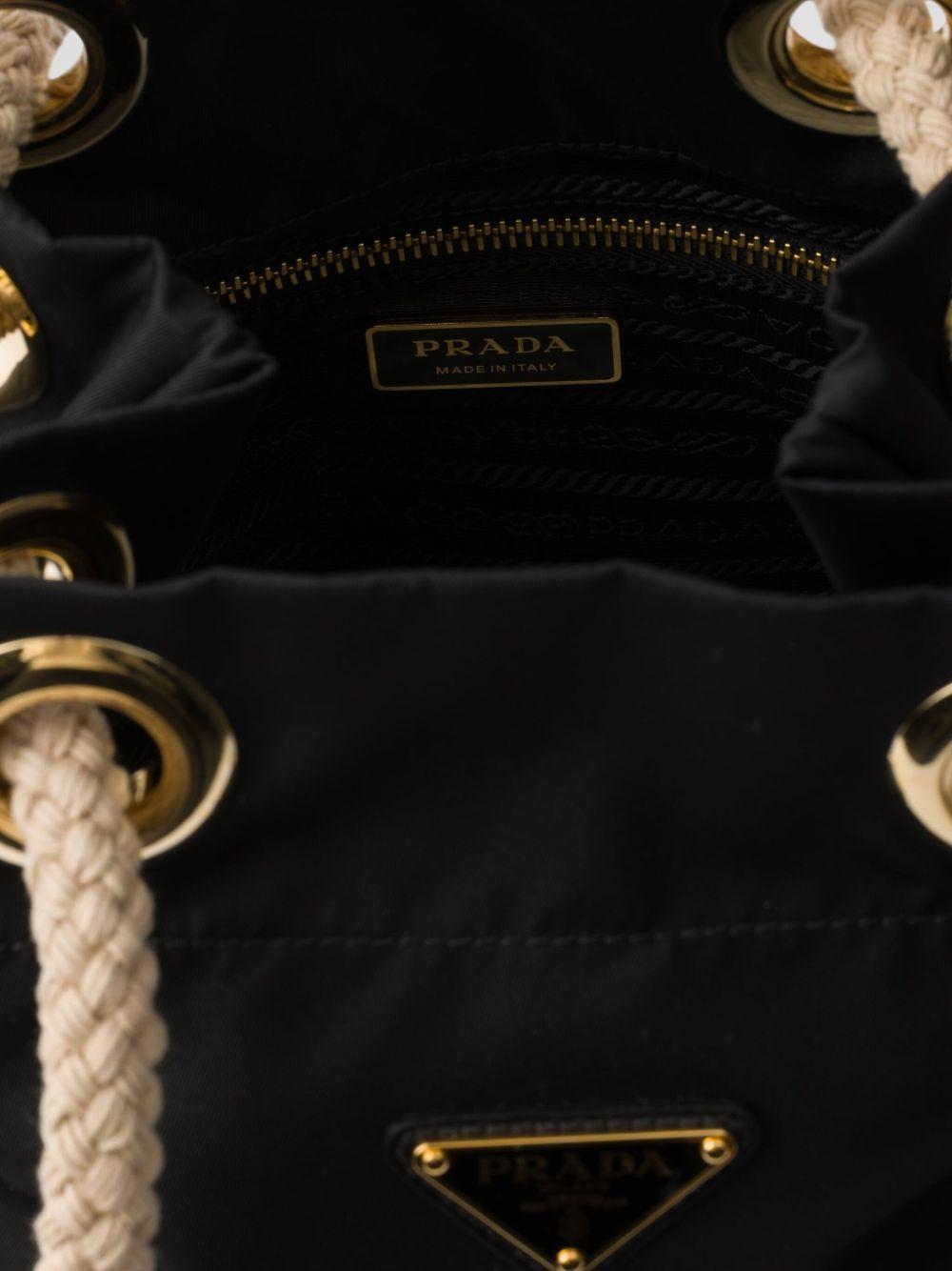 Re-Nylon rope-handles bucket bag Product Image