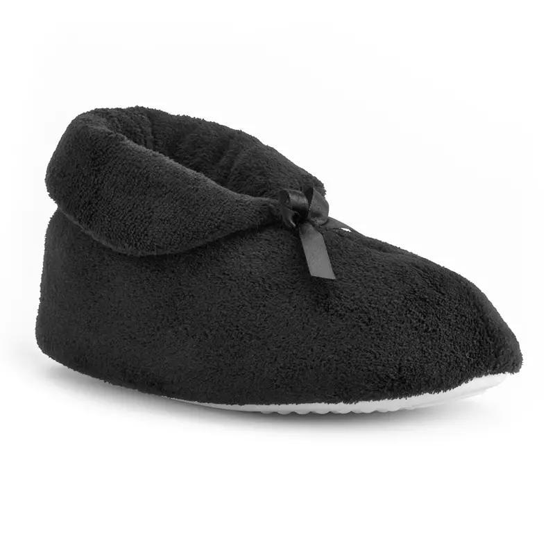 MUK LUKS Women's Bootie Slippers, Size: Small, Black Product Image