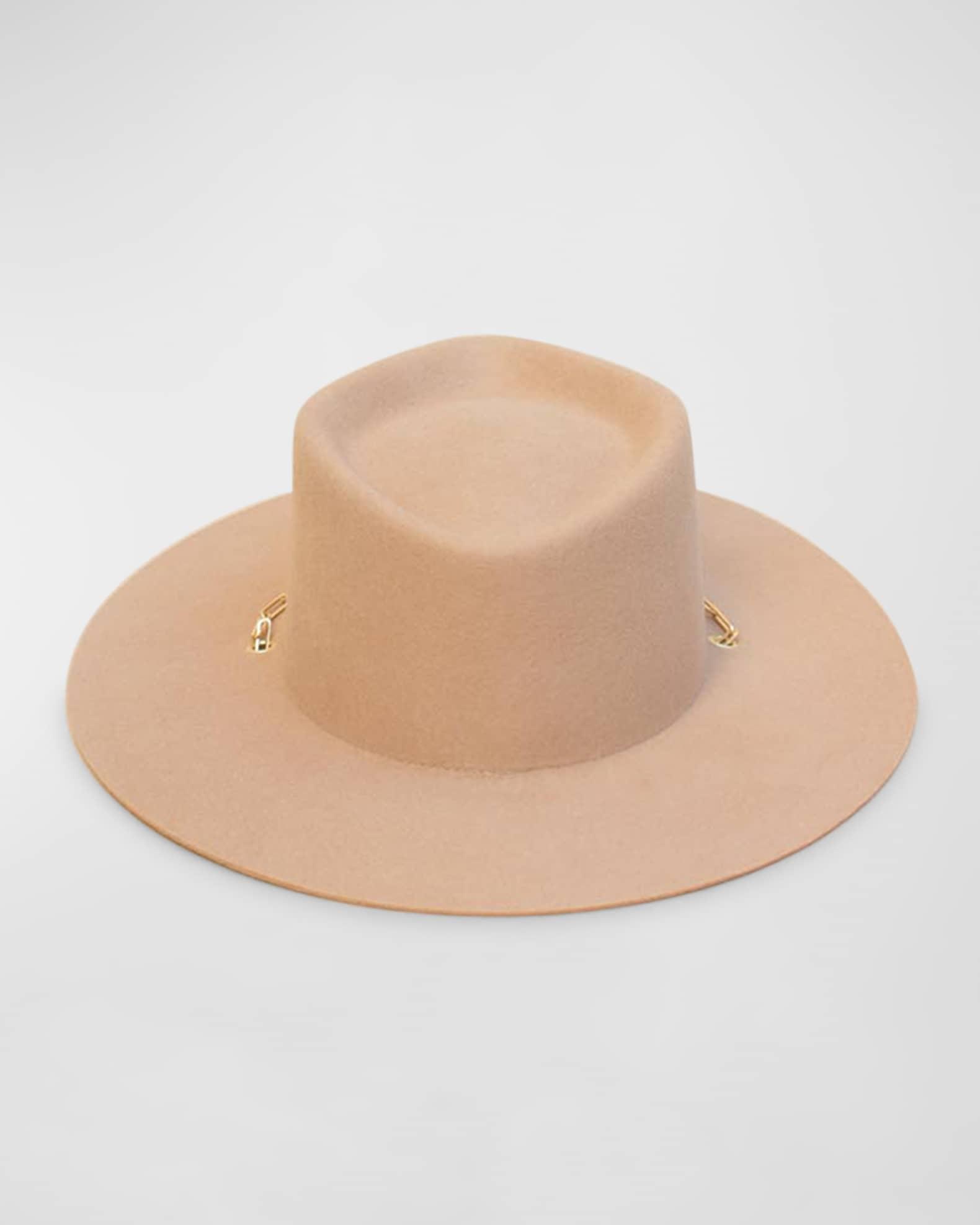 Ulysse Merino Wool Fedora With Chain  Product Image