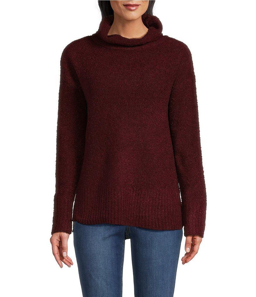 Westbound Long Sleeve Mock Neck Side Zip Sweater Product Image