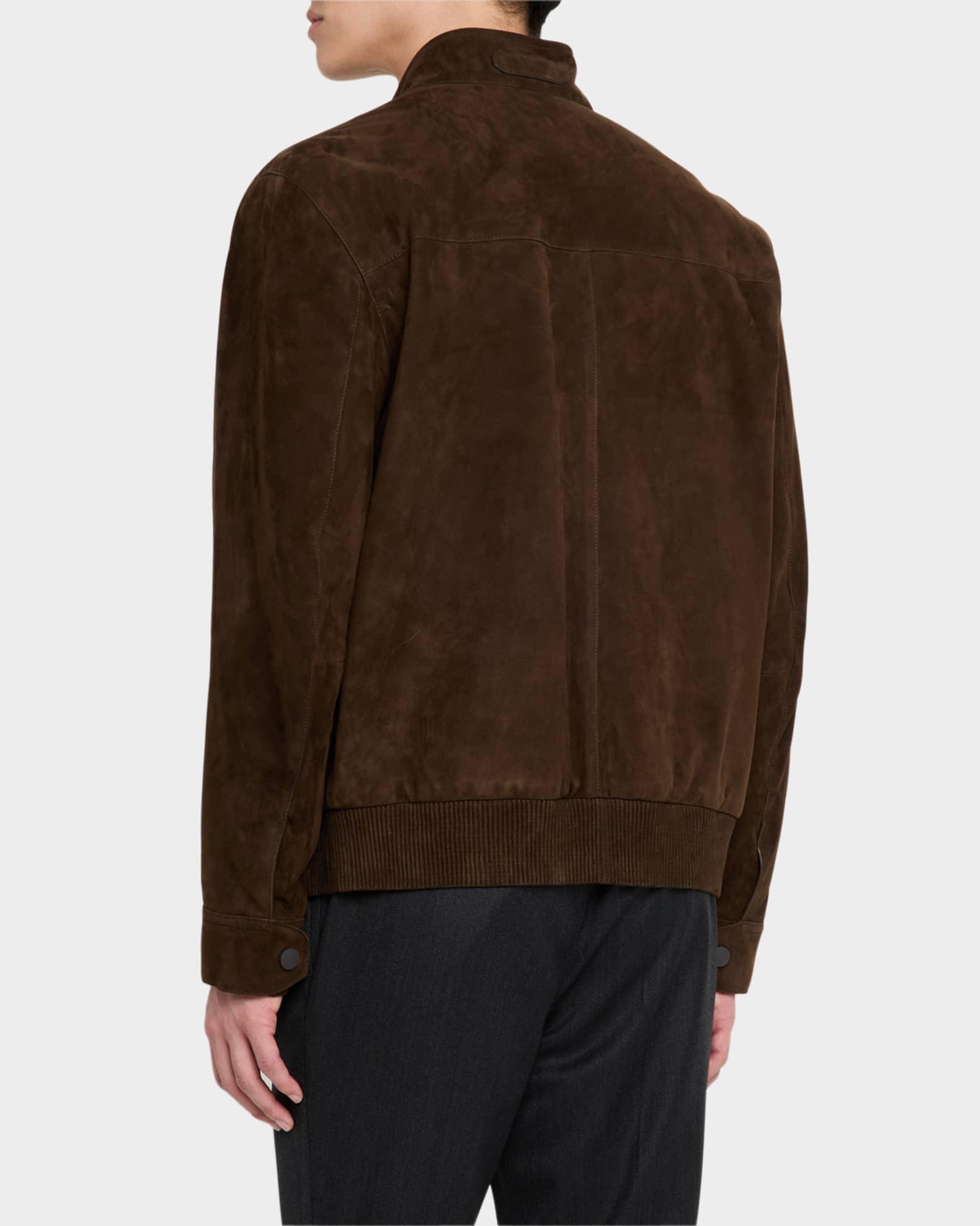 Men's Suede Full-Zip Blouson Product Image