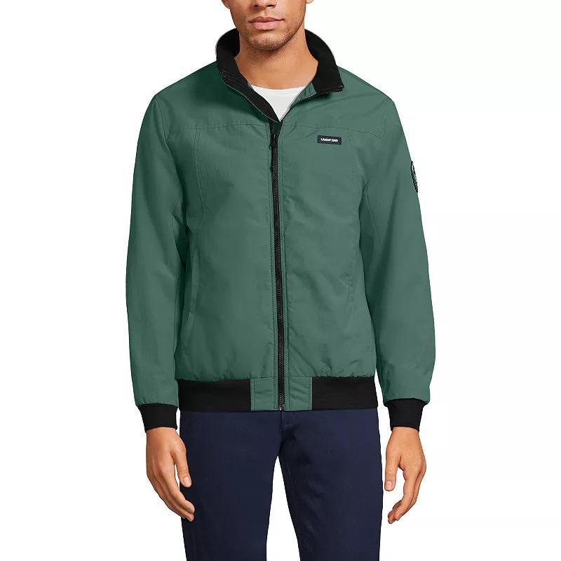 Men's Lands' End Classic Squall Bomber Jacket, Size: XL, Mariner Blue Product Image