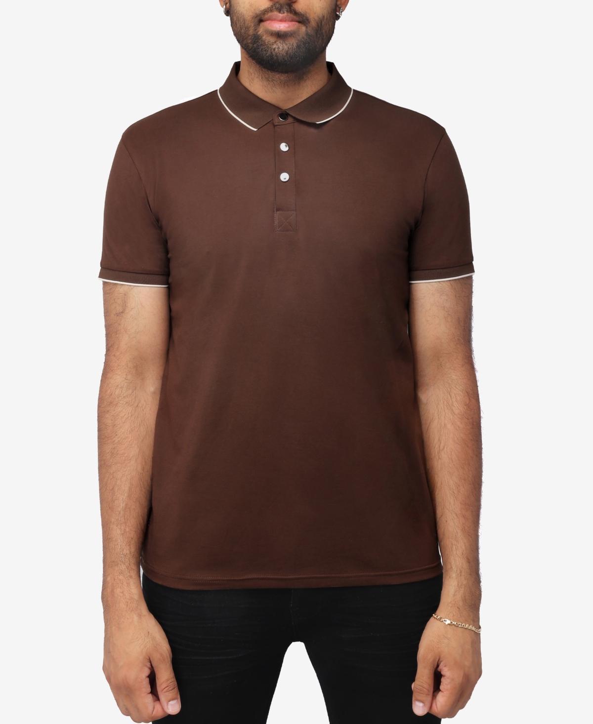 Men's Xray Short Sleeve Snap-Placket Polo, Size: Medium, Heather Grey Product Image