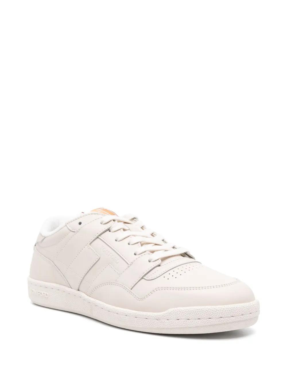 logo-debossed leather sneakers Product Image