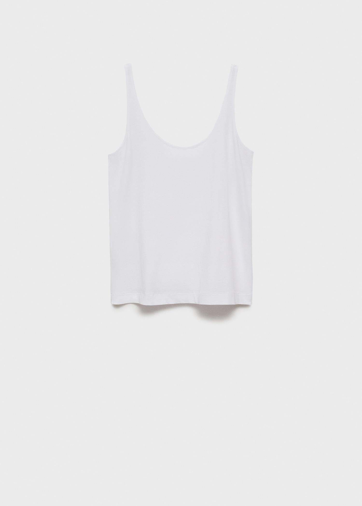 Pajama top with straps - Women | MANGO USA Product Image