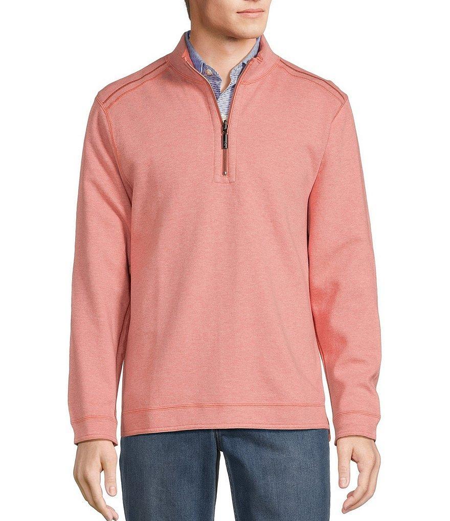 Tommy Bahama Flipfield Long Sleeve Reversible Half Zip Pullover Product Image