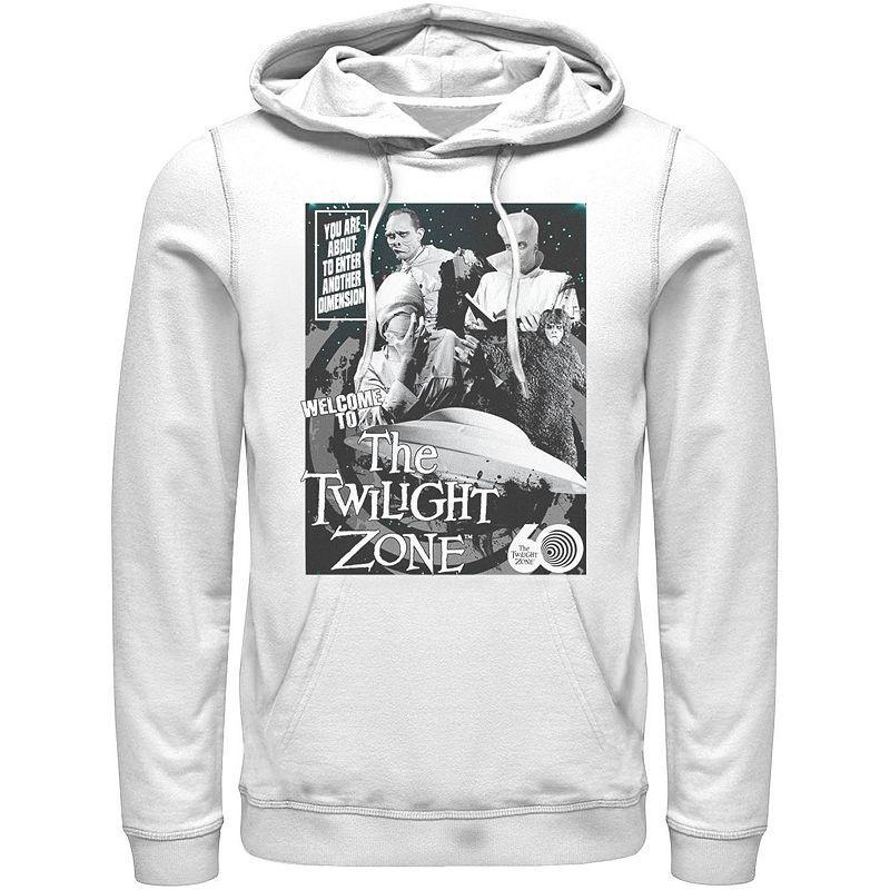Men's CBS The Twilight Zone Comic 60th Hoodie, Size: Small, White Product Image