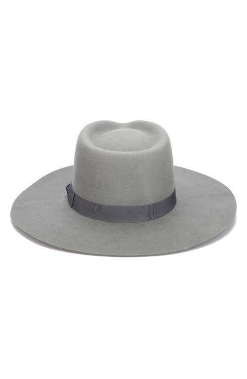San Diego Hat Company Wool Felt Stiff Brim Fedora w/ Bow Trim Fedora Hats Product Image
