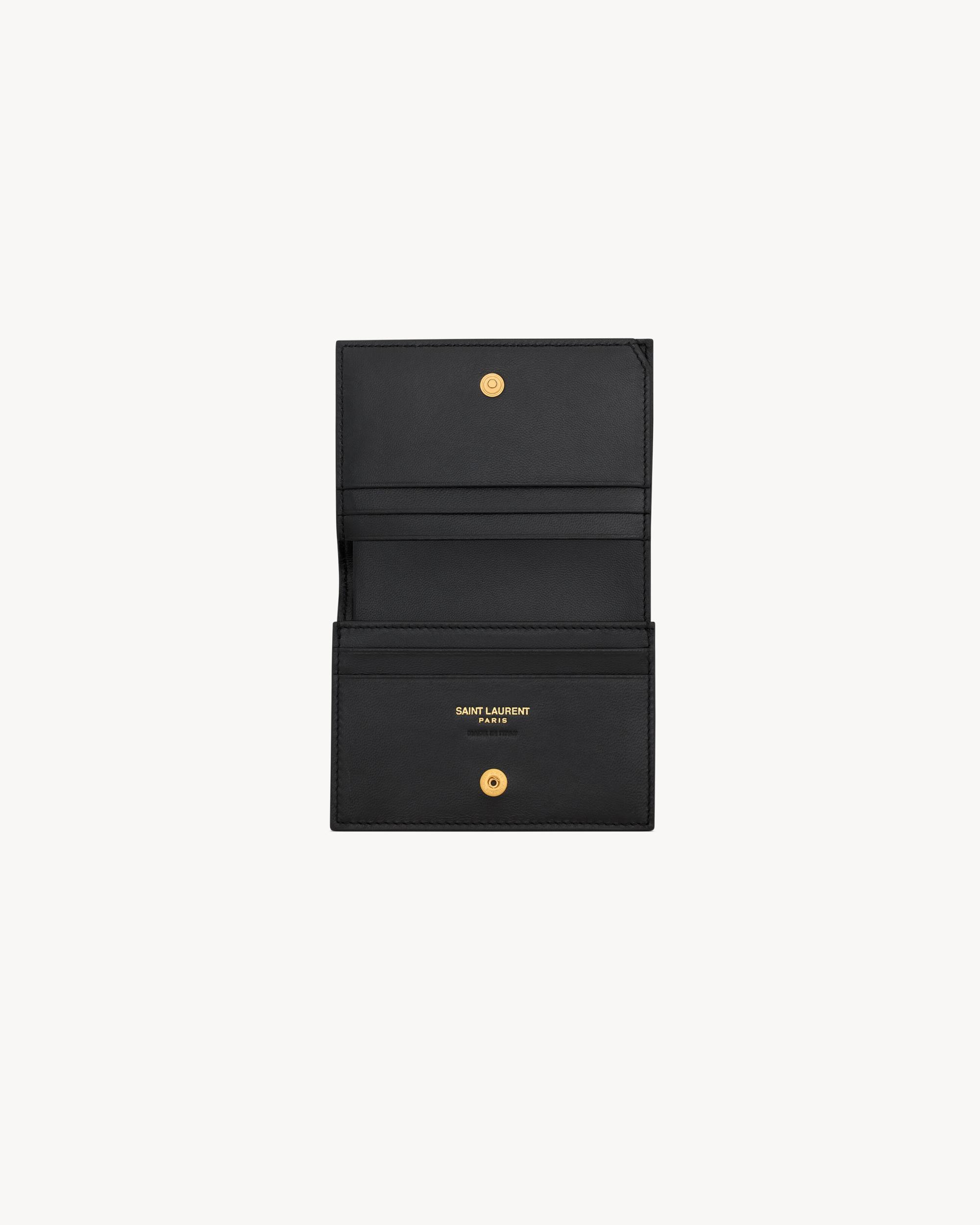 CASSANDRE MATELASSÉ FLAP CARD CASE IN LAMBSKIN Product Image