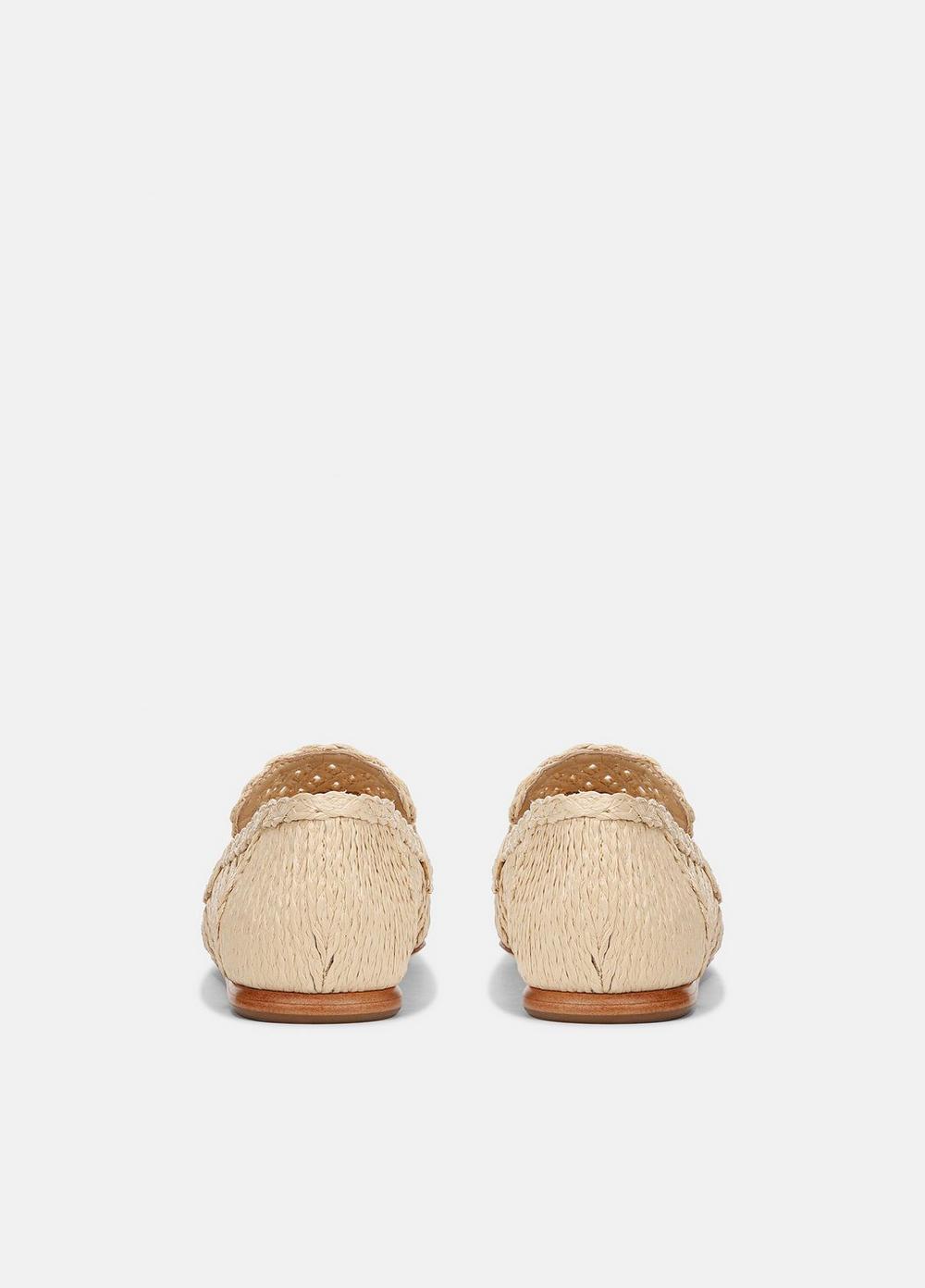 Womens Davis Raffia Loafer, Natural, Size 5 Vince Product Image