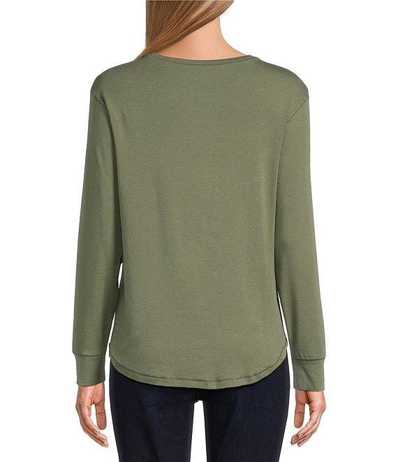 Westbound Long Sleeve Crew Neck Knit Tee Product Image