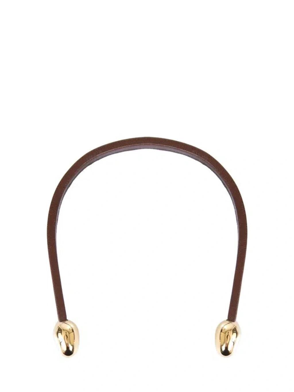 BOTTEGA VENETA Leather Necklace In Brown Product Image