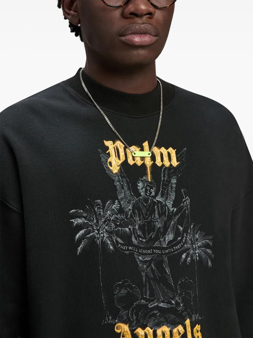logo-print cotton sweatshirt Product Image