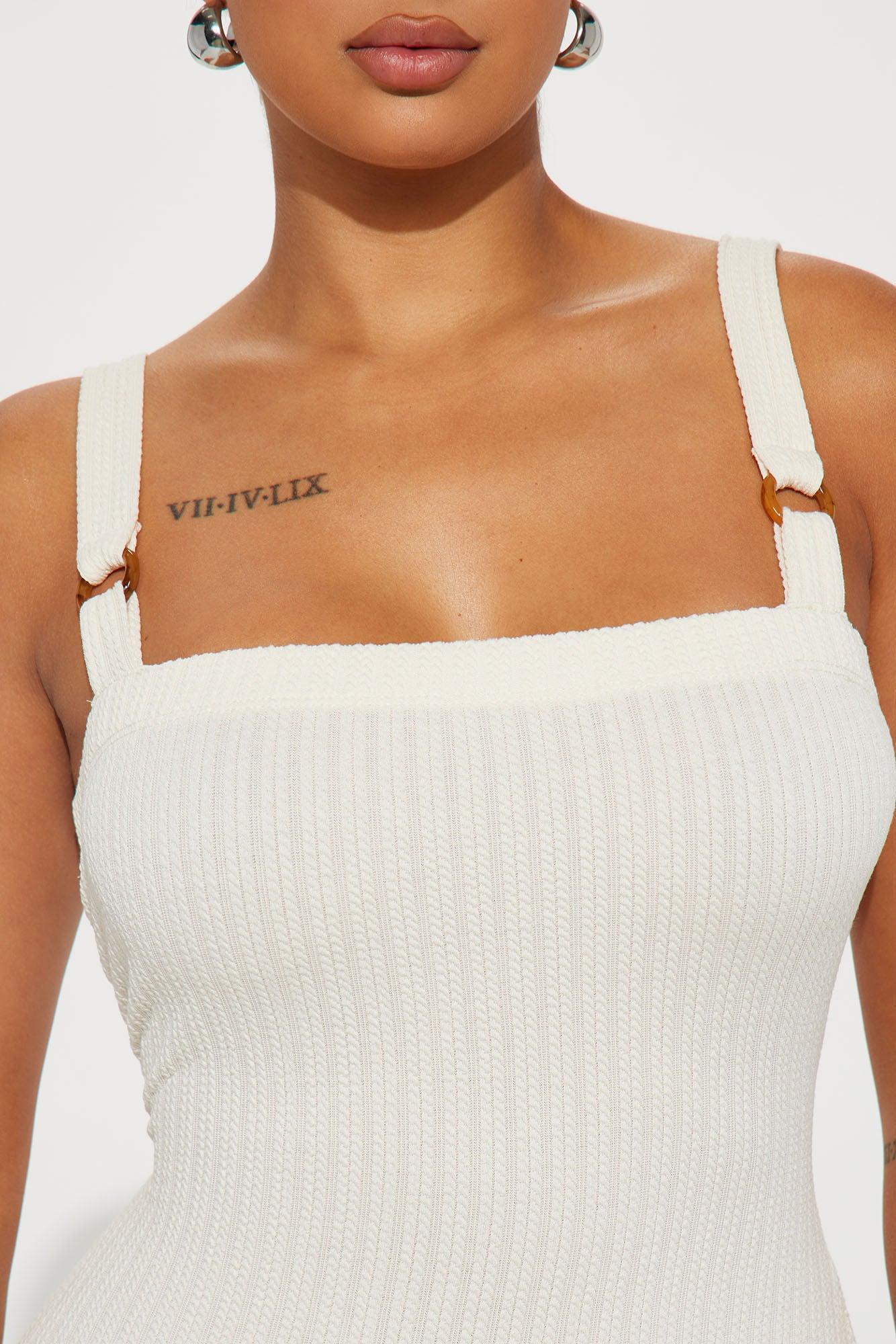 Tay Knit Midi Dress - Cream Product Image