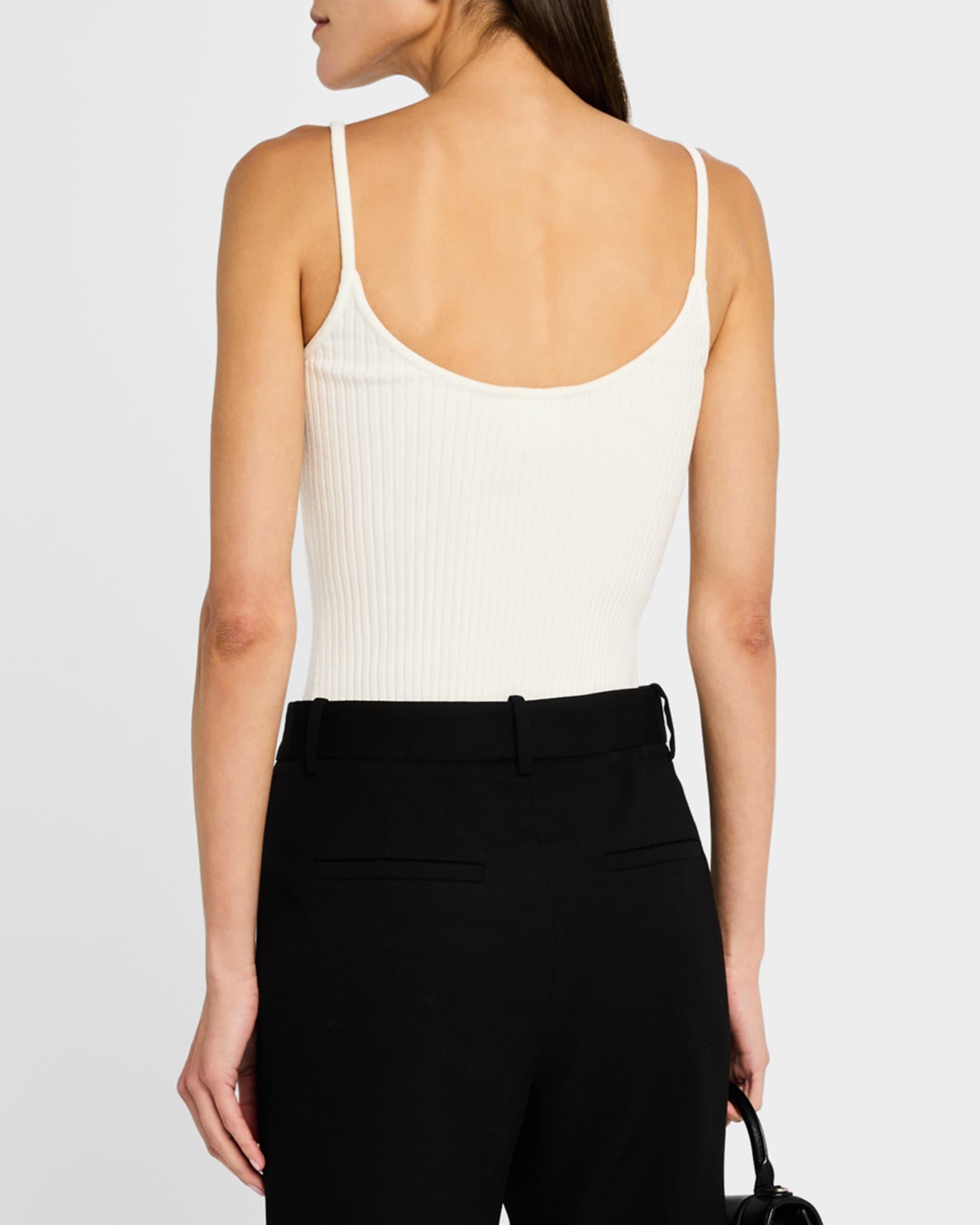 Logo Ribbed Knit Tank Top  Product Image