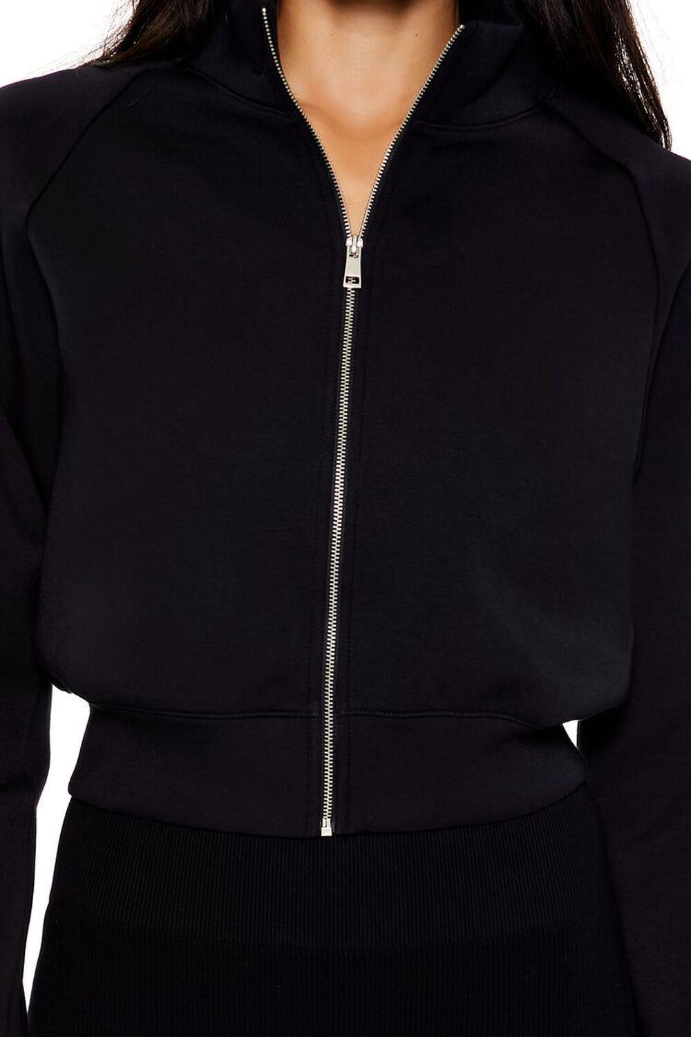 Scuba Knit Zip-Up Jacket | Forever 21 Product Image