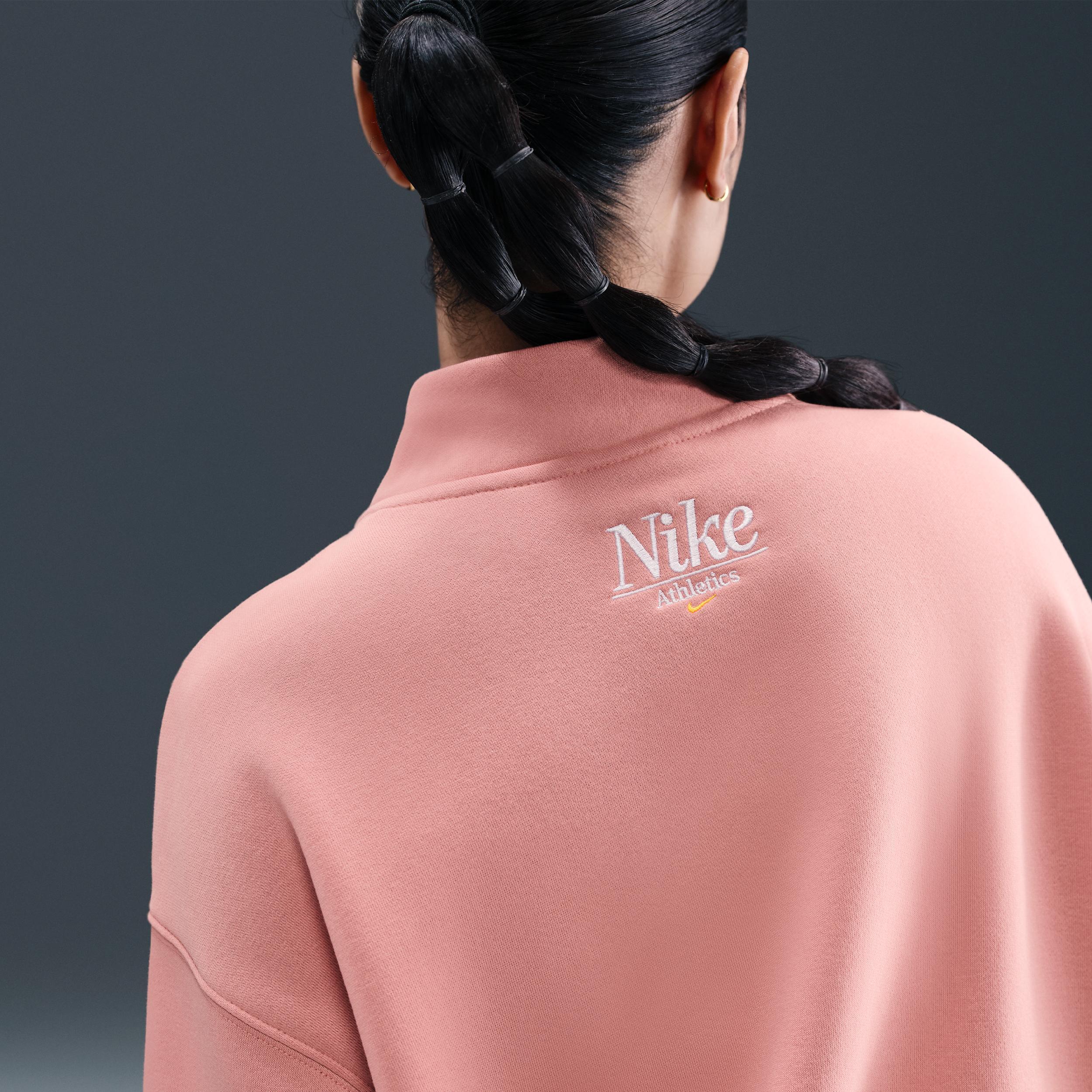 Women's Nike Sportswear Phoenix Fleece Oversized 1/4-Zip Long Sweatshirt Product Image