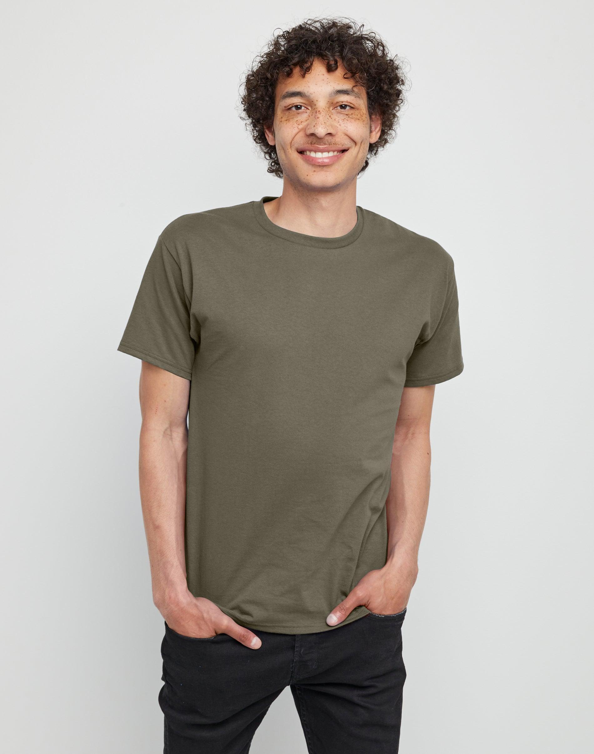 Hanes Essentials Mens Cotton T-Shirt Deep Royal M Product Image