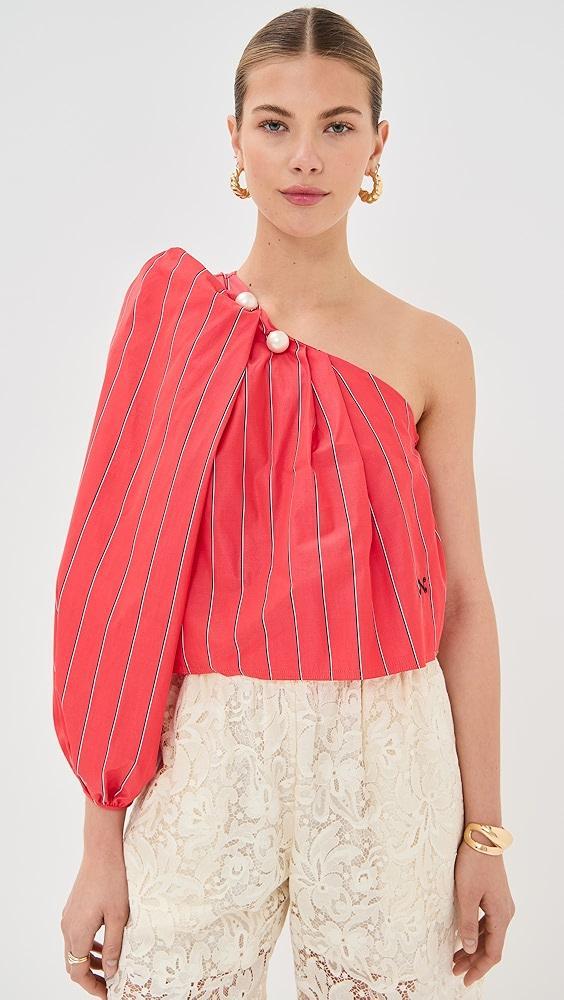Nackiye Antiparos One Shoulder Shawl Top | Shopbop Product Image