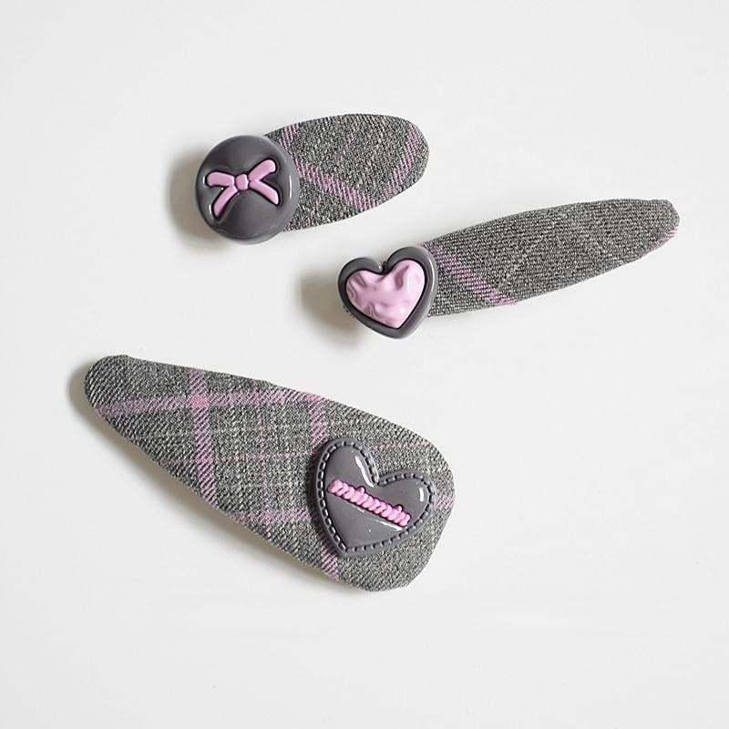 Plaid Fabric Hair Clip Product Image