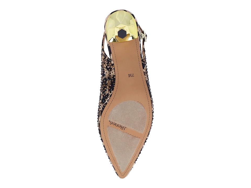 J. Renee Ferryanne Rhinestone Leopard Print Slingback Pumps Product Image