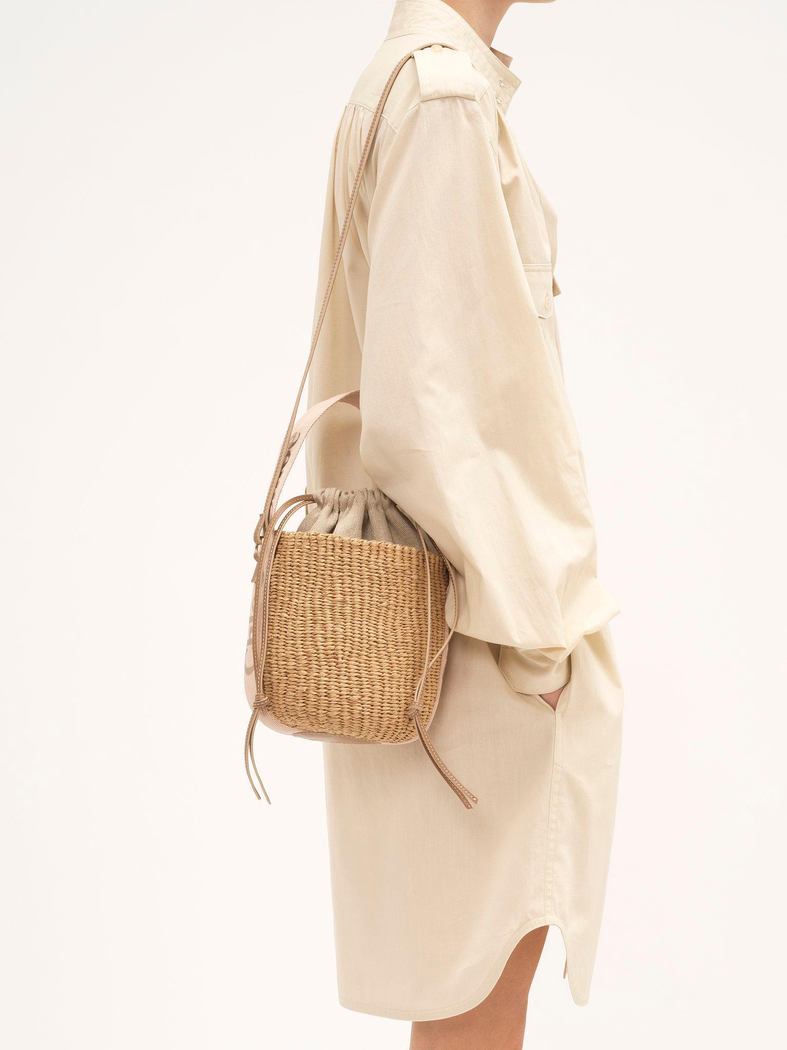 Small Woody tote bag in natural fibers Product Image
