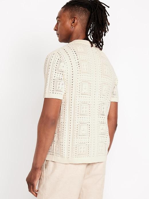Sweater-Knit Shirt Product Image