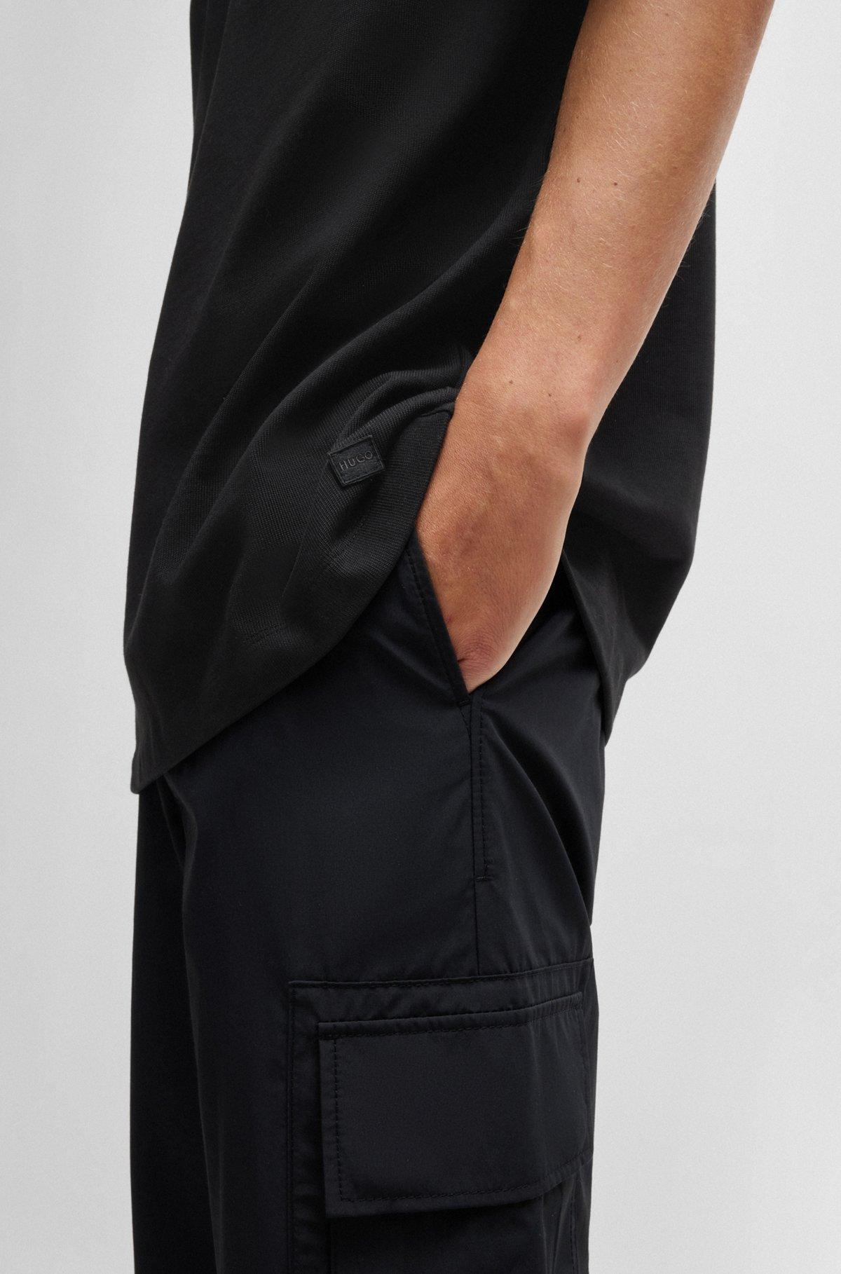 Oversize-fit all-gender T-shirt in cotton with logo label Product Image