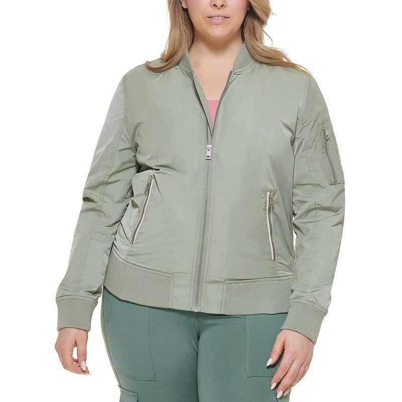 Plus Size Levi's® Newport Classic Bomber Jacket, Women's, Size: 2XL, White Product Image