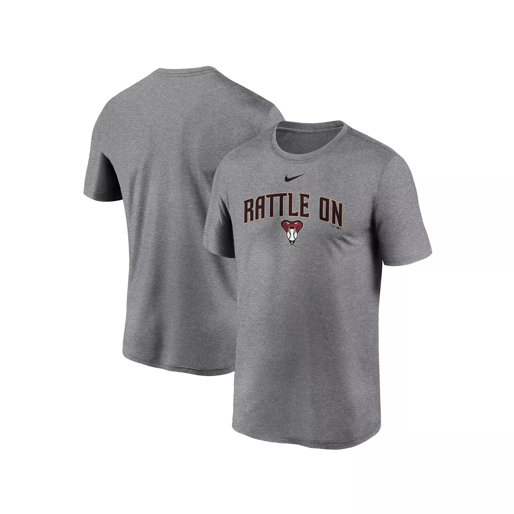 Men's Nike Gray Arizona Diamondbacks Local Font Legend T-Shirt, Size: Small, Grey Product Image