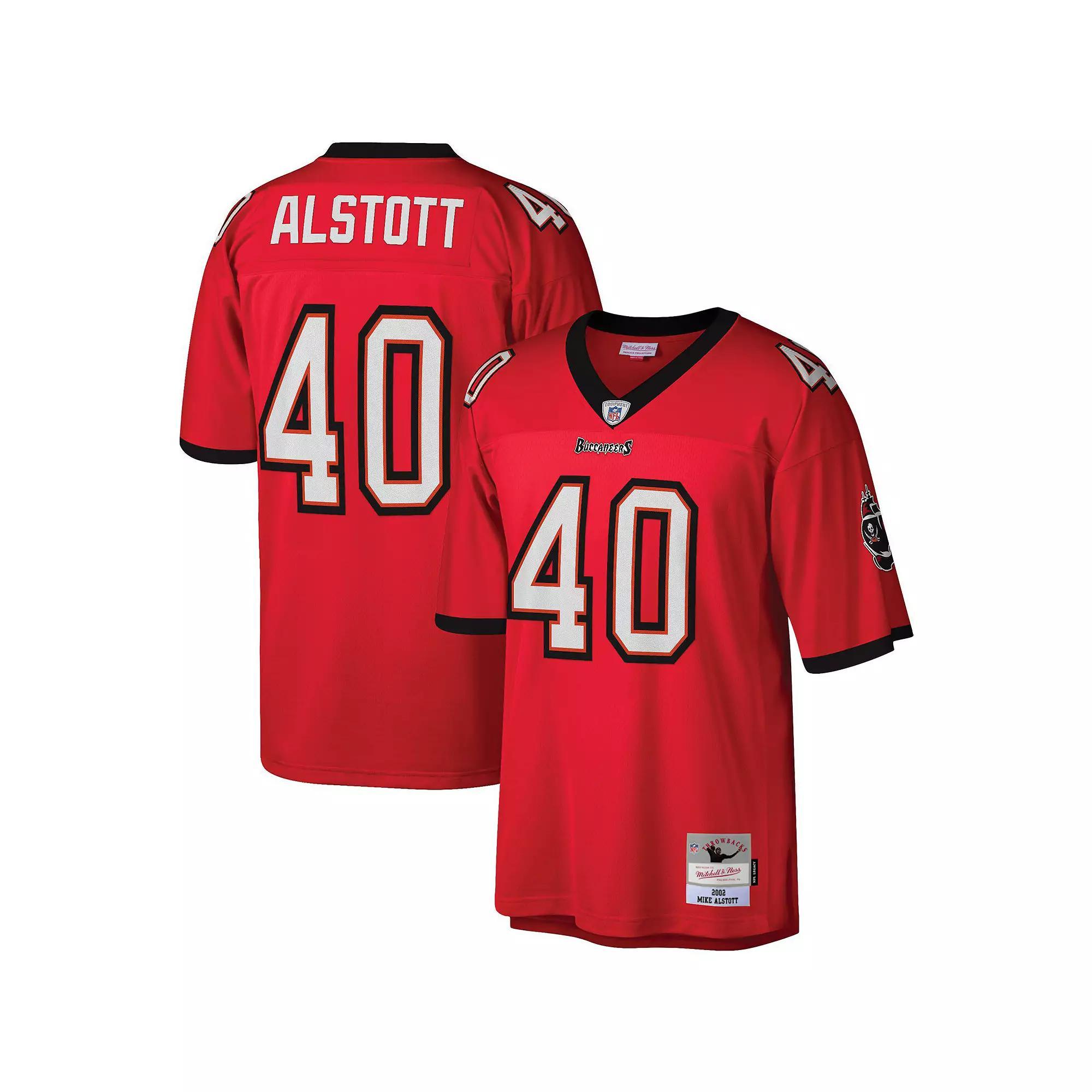 Men's Mitchell & Ness Mike Alstott Red Tampa Bay Buccaneers Legacy Replica Jersey, Size: 2XL Product Image