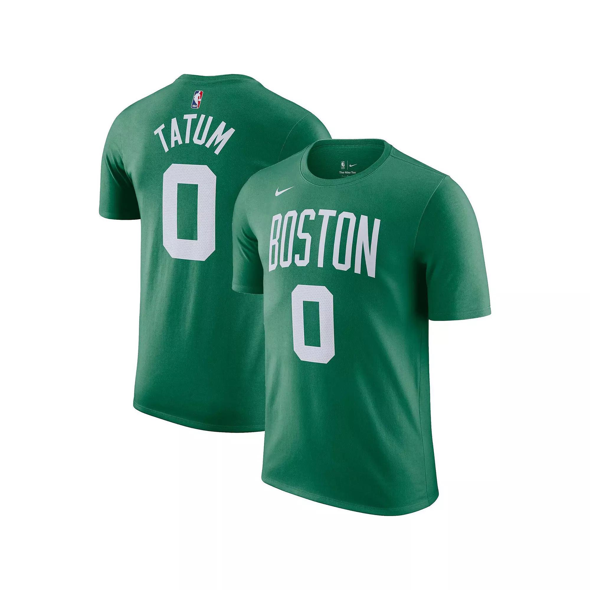 Men's Nike Jayson Tatum Kelly Green Boston Celtics Icon 2022/23 Name & Number T-Shirt, Size: 2XL Product Image