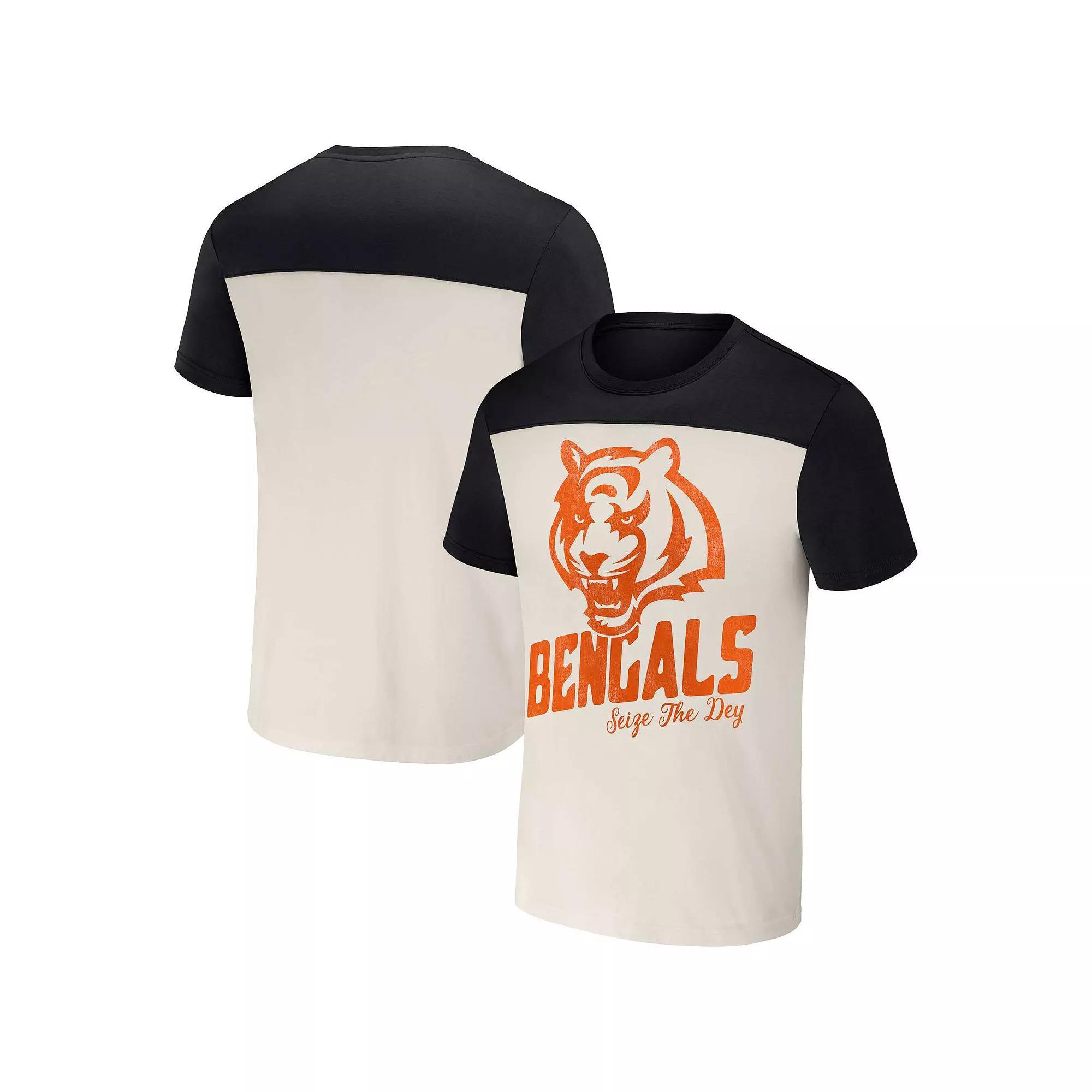 Men's NFL x Darius Rucker Collection by Fanatics Cream New Orleans Saints Colorblocked T-Shirt, Size: 2XL, White Product Image