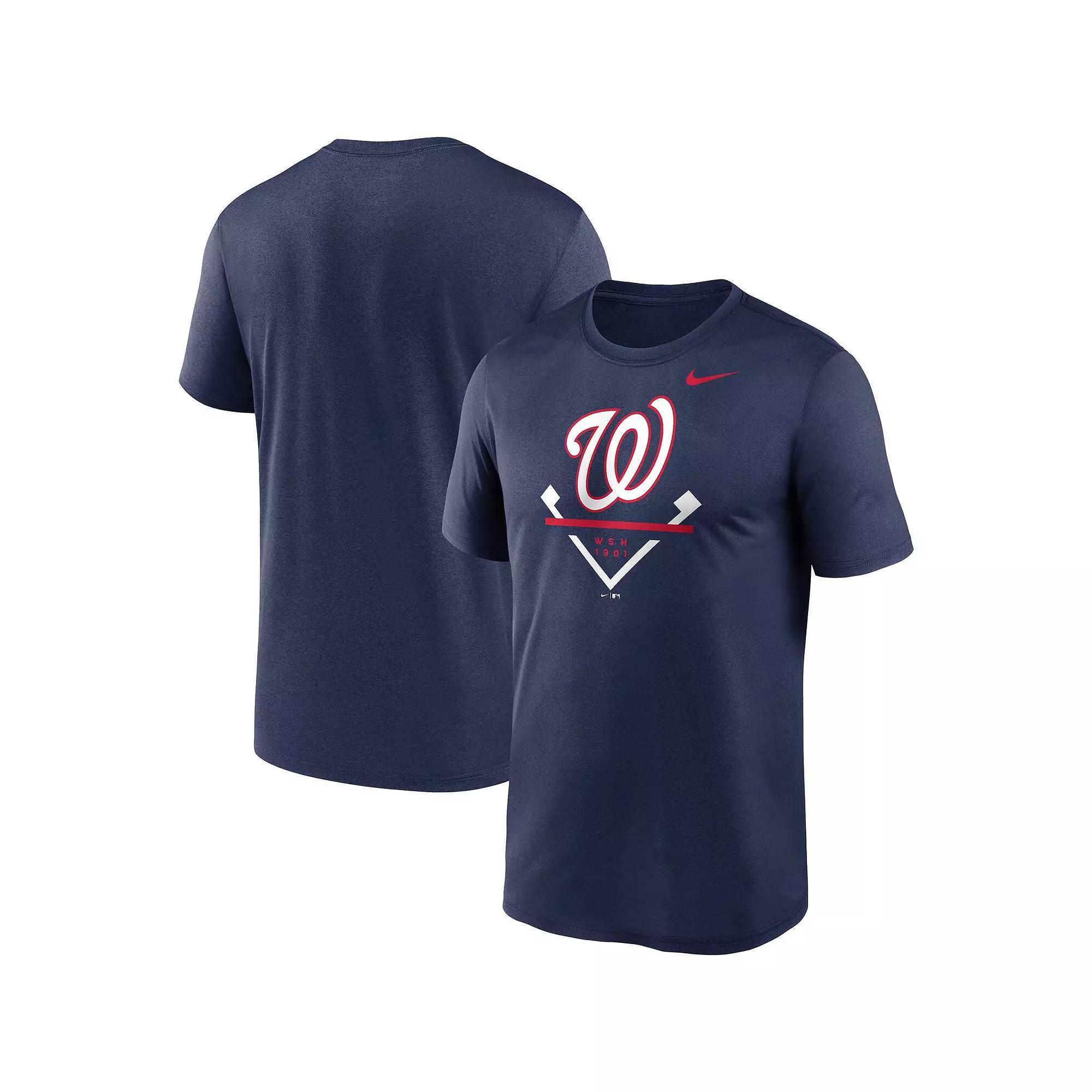Mens Nike Washington Nationals Big & Tall Icon Legend Performance T-Shirt Blue Product Image