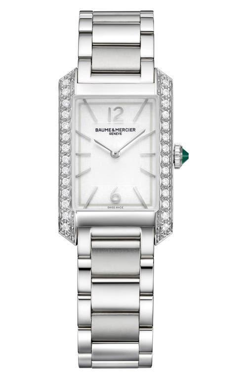 Womens Hampton 10631 Stainless Steel & Diamond Bracelet Watch Product Image