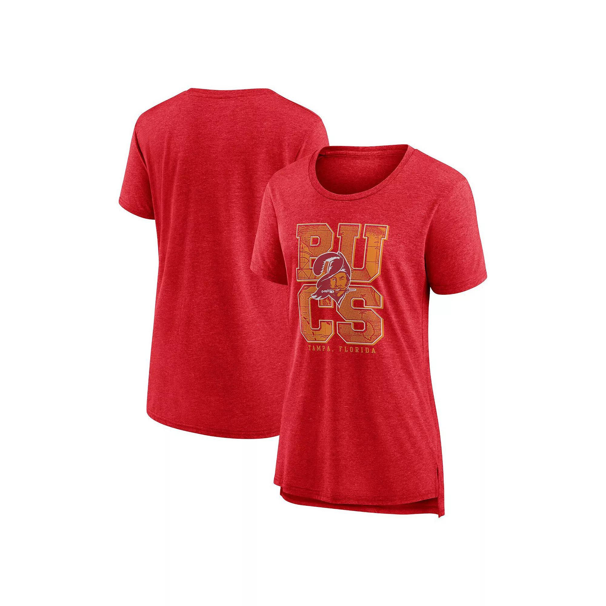 Women's Nike Scarlet San Francisco 49ers Vintage Graphic Tri-Blend Scoop Neck T-Shirt, Size: Medium, Red Product Image