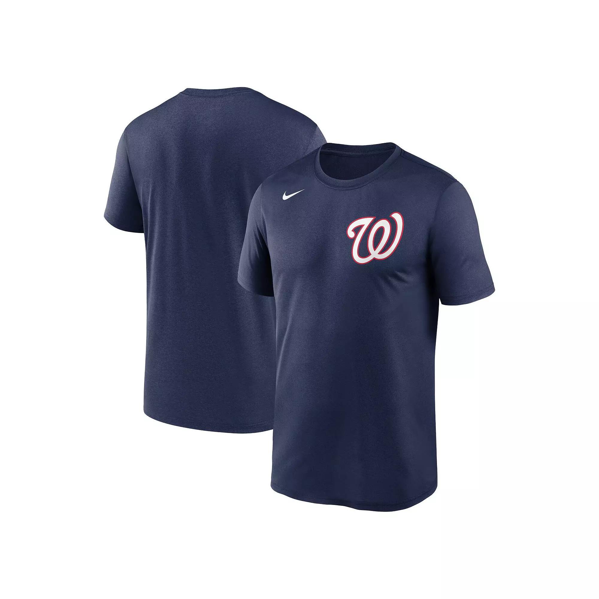 Men's Nike Navy Milwaukee Brewers New Legend Wordmark T-Shirt, Size: Medium, Blue Product Image