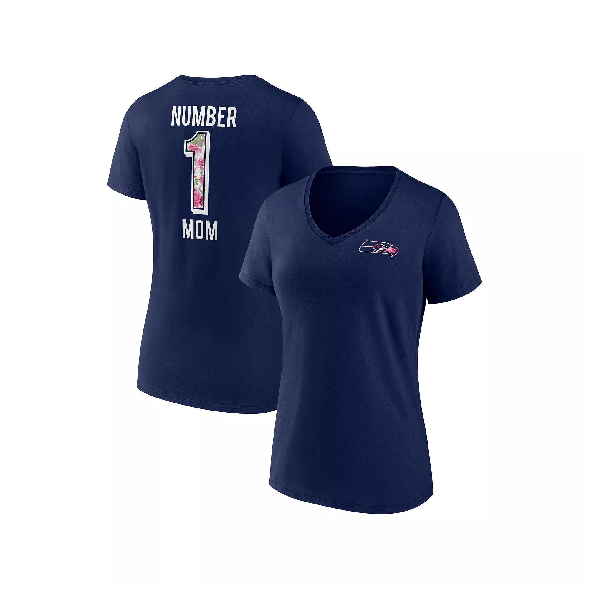 Women's Fanatics Branded Cardinal Arizona Cardinals Team Mother's Day V-Neck T-Shirt, Size: Large, Red Product Image