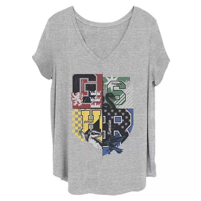 Juniors' Plus Size Harry Potter Group Teams Graphic Tee, Women's, Size: 3XL, Black Product Image